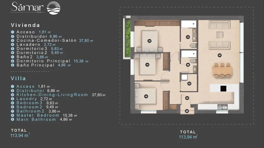 Villa de 3 dormitorios en Alicante, Spain No. 31278 № 1