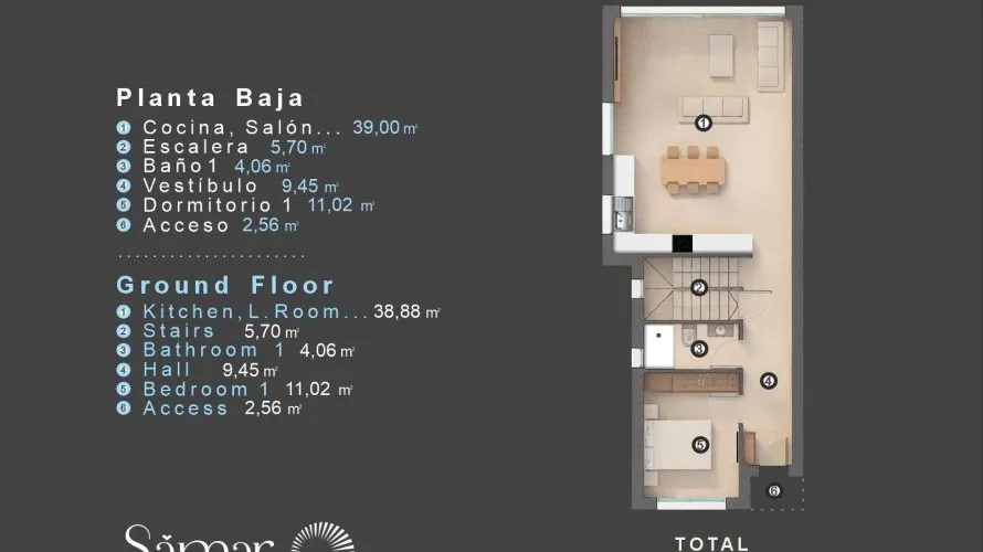 Villa de 3 dormitorios en Alicante, Spain No. 31280 № 2