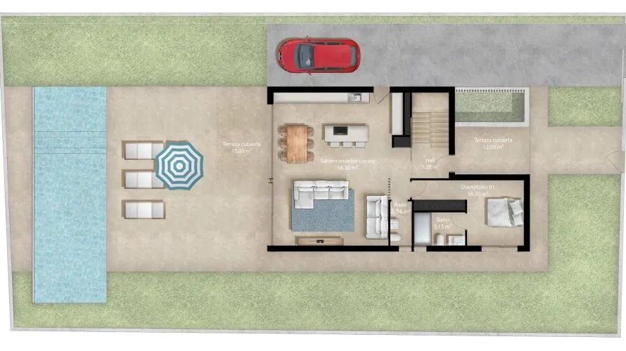 Villa de 4 dormitorios en La Zenia, Spain No. 30796 № 7