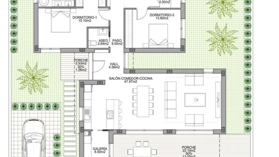 Villa de 3 dormitorios en Benijófar, Spain No. 30831 № 6