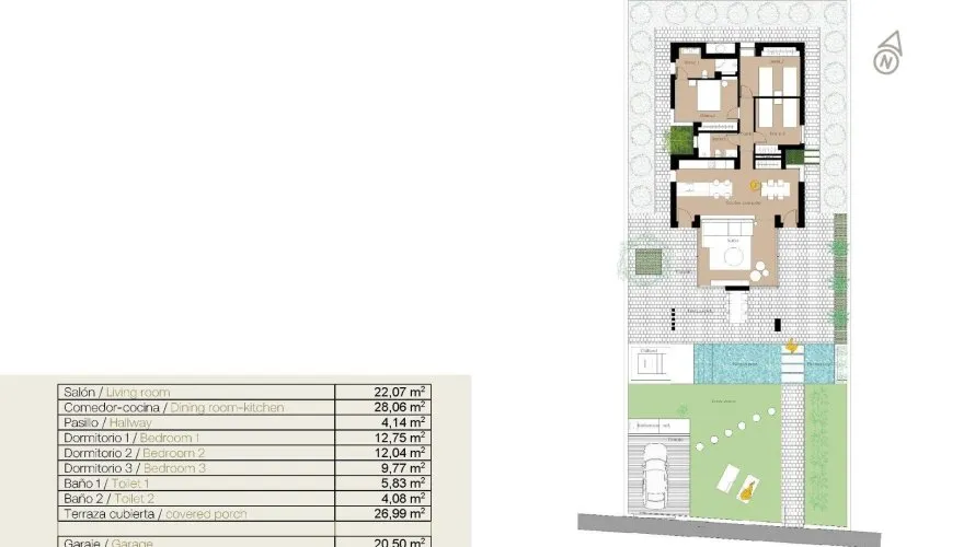 Villa de 3 dormitorios en San Fulgencio, Spain No. 31951
