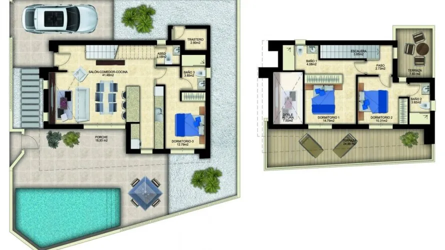 Villa de 3 dormitorios en Benijófar, España No. 31891