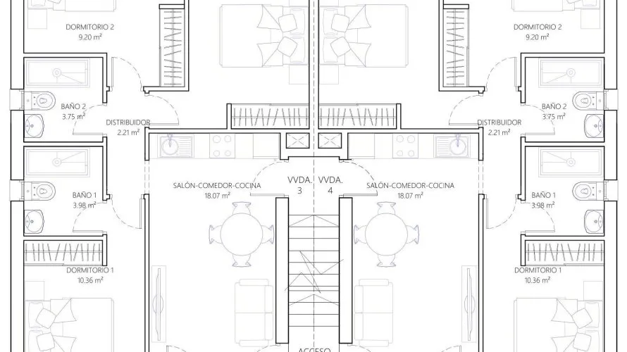 Бунгало с 3 спальнями в  Нуэва Торревьеха, Испания №31107 № 3