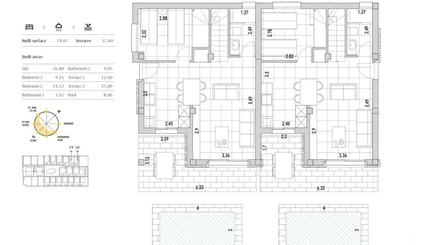 Дом с 2 спальнями в  Торревьеха, Испания №30900 № 17