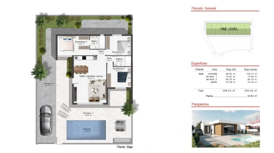 Вилла с 3 спальнями в  Банос и Мендиго, Испания №30863 № 2
