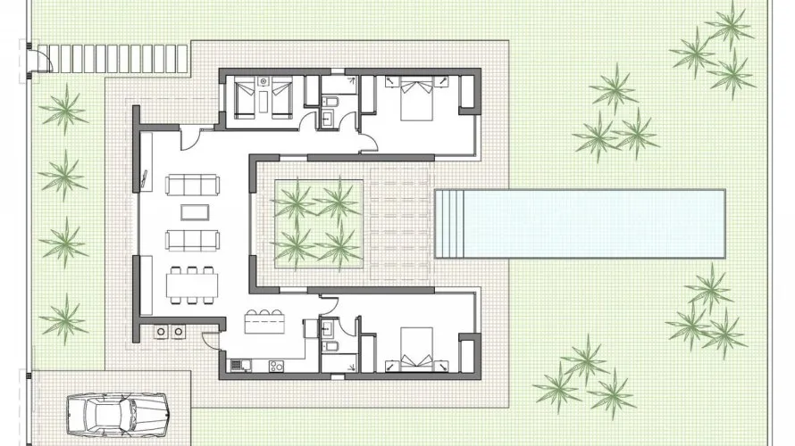 Вилла с 3 спальнями в  Бенихофар, Испания №30834 № 3