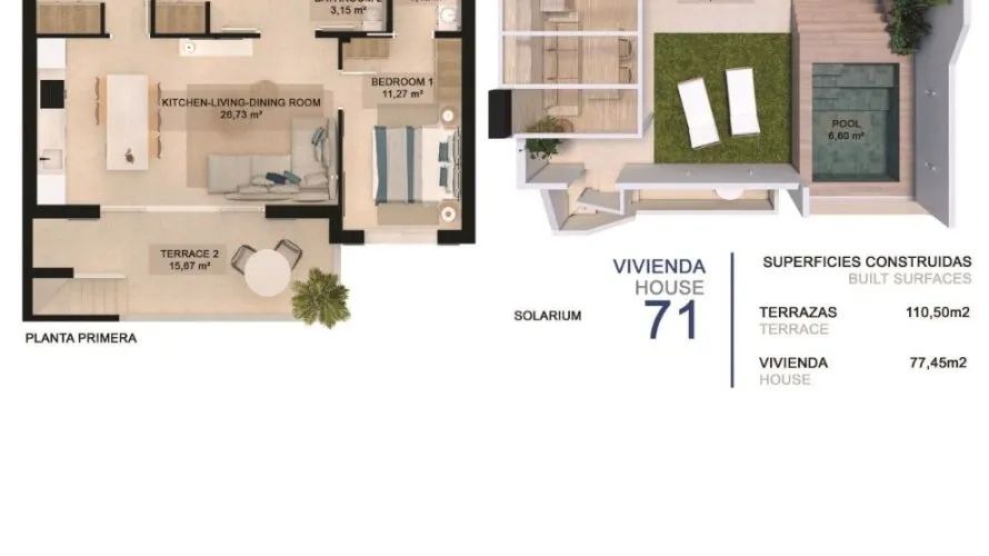 3 bedrooms bungalow for sale , Torre de la Horadada, Spain No. 31006 № 15