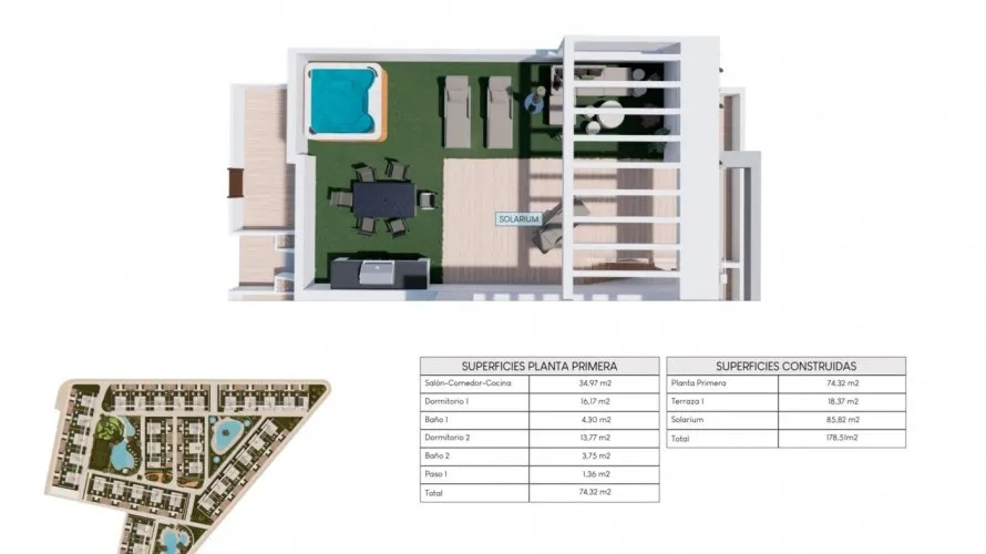 2 bedrooms bungalow for sale , Los Balcones, Spain No. 31898